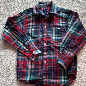 Chap’s boys button up, long sleeve dress shirt, size S(8)